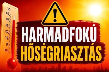 Szombattól jön a legmagasabb fokozat: harmadfokúra emelik a hőségriasztást